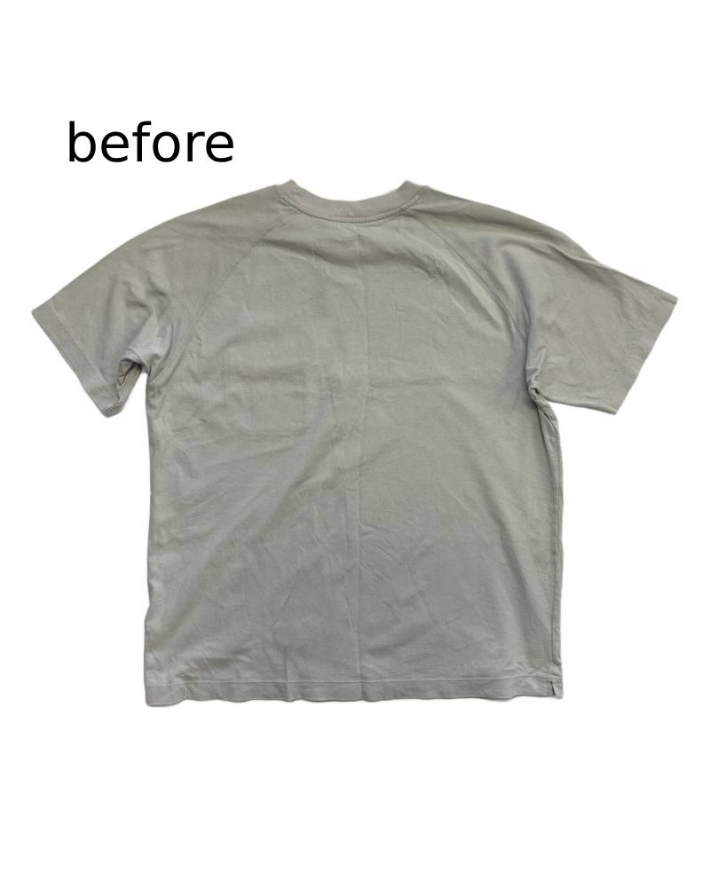 S_EUROPE?-1930s?-College-右 レーヨンフロックTシャツ-ネイビー染め 【サイズXL相当】