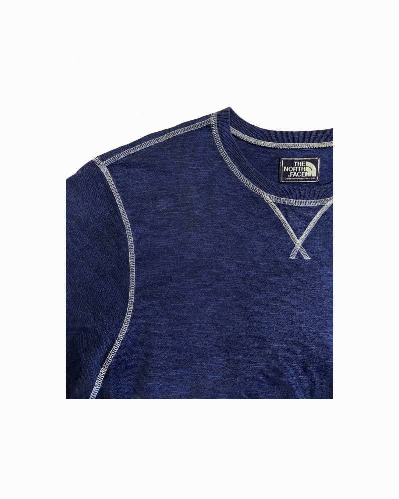 〇_St.GALLEN?SWITZERLAND?　レーヨンフロックTシャツ-ネイビー染め　【サイズL相当】