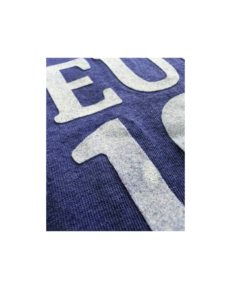 LG_EUROPE?-1930s?-College　レーヨンフロックTシャツ-ネイビー染め　【サイズM相当】