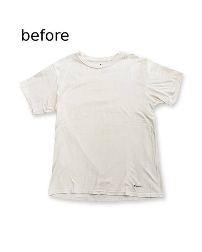 LG_EUROPE?-1930s?-College　レーヨンフロックTシャツ-ネイビー染め　【サイズM相当】