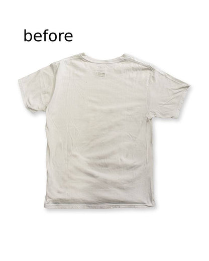 LG_EUROPE?-1930s?-College　レーヨンフロックTシャツ-ネイビー染め　【サイズM相当】