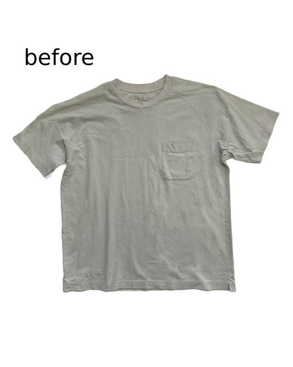 S_EUROPE?-1930s?-College-右　レーヨンフロックTシャツ-ネイビー染め　【サイズXL相当】