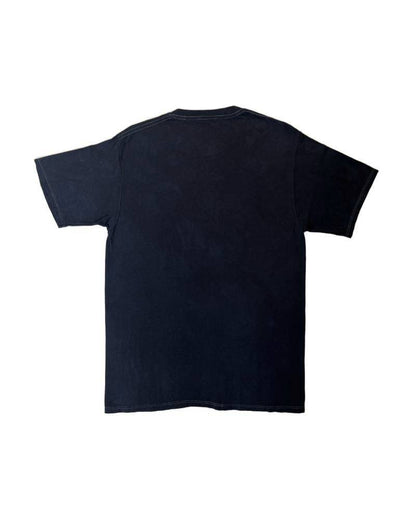 レターシリーズ「NY」　レーヨンフロックTシャツ-ネイビー染め　【サイズL相当】