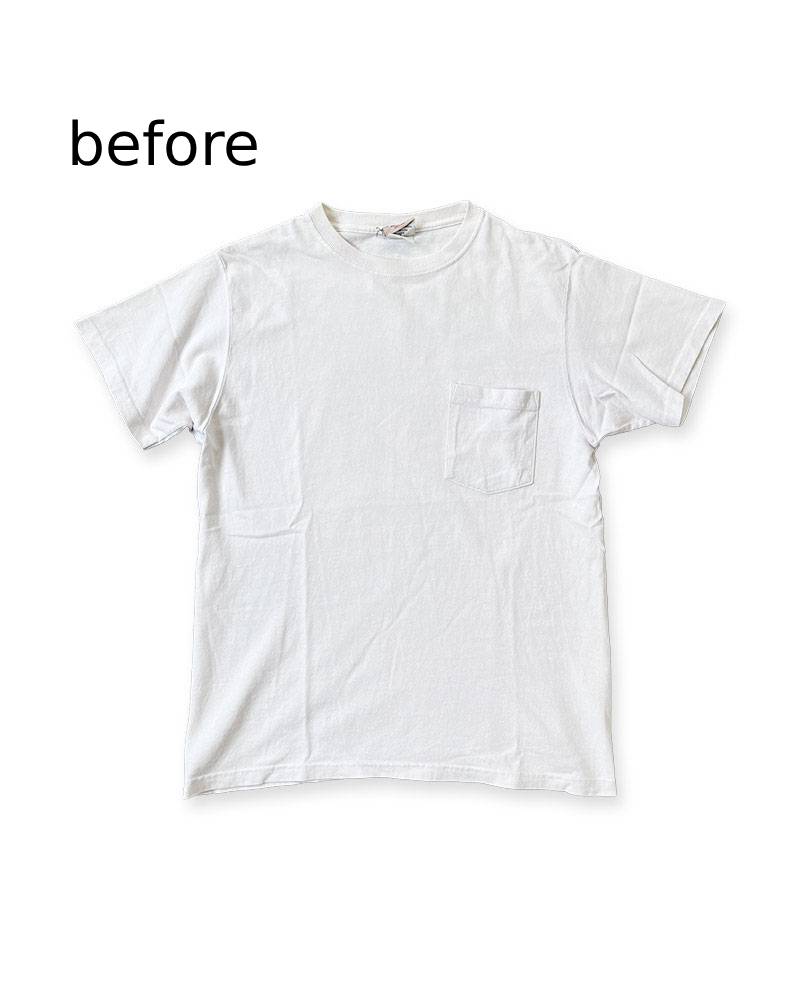 C_EUROPE?-1930s?-College-バックプリント-　レーヨンフロック半袖Tシャツ-ネイビー染め　【サイズM相当】